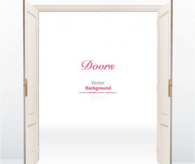 Elements of Door model backgrounds art vector 05