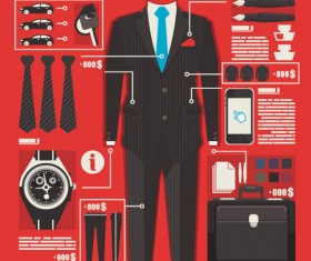 Set of Economy elements infographics design vector 02