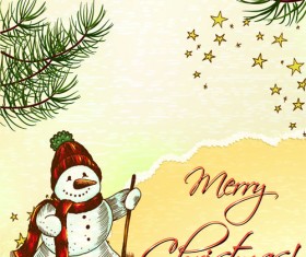 Elements of Vintage Christmas design vector graphics 04