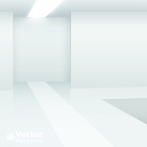 Set of Empty white interior backgrounds design vector 02
