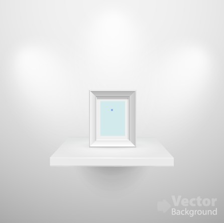 Set of Empty white interior backgrounds design vector 04