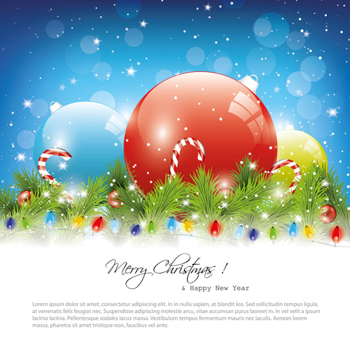 Exquisite Christmas elements collection vector 16