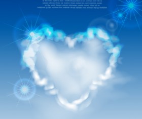 Shiny Figure cloud vector backgrounds 02