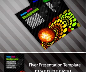 Set of Flyer presentation template design vector 06
