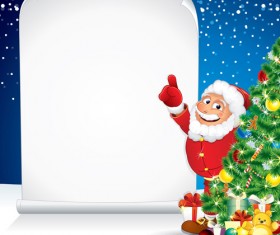 Elements of Funny santa design vector graphics 05