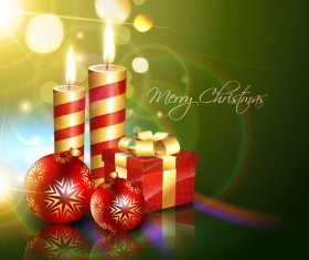 Set of Halation Christmas background art vector graphic 02