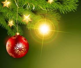 Set of Halation Christmas background art vector graphic 04