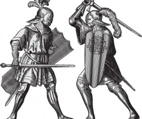 Retro Heraldry design vector 05