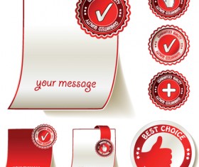 Different High quality sticker design vector material 01