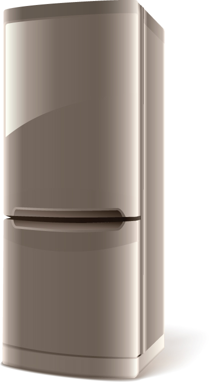 Set of Home appliances Refrigerator design vector 02
