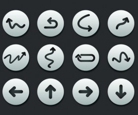 Creative web Icon buttons design vector 01