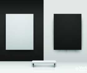 Vector of Interior Gallery backgrounds set 04