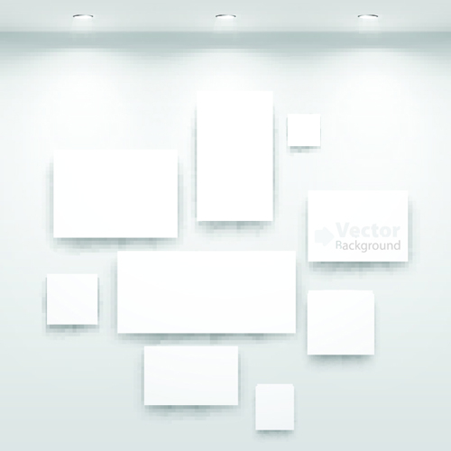Vector of Interior Gallery backgrounds set 05