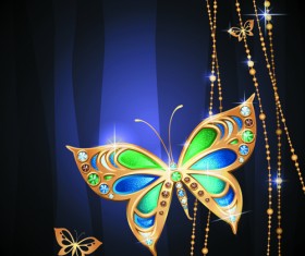 Elements of Jewelry with Animal vector Backgrounds 01