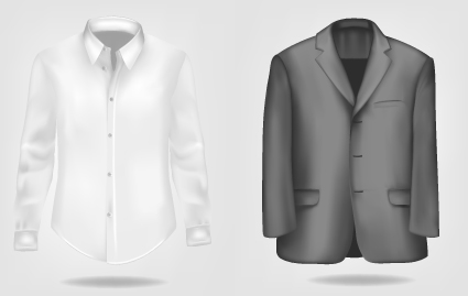Different Mens jacket design vector 04