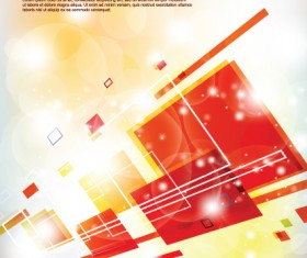 Multicolor Geometry elements backgrounds vector 03