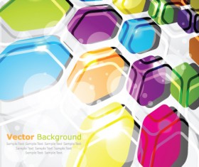 Multicolor Geometry elements backgrounds vector 05