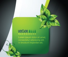 Nature with Shape elements vector backgrounds 01