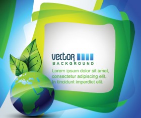 Nature with Shape elements vector backgrounds 02