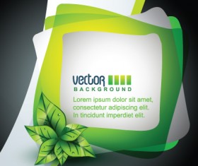 Nature with Shape elements vector backgrounds 04