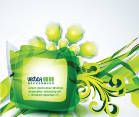 Nature with Shape elements vector backgrounds 05