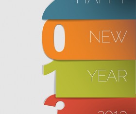 Vector set of Creative New Year 2013 design elements 03