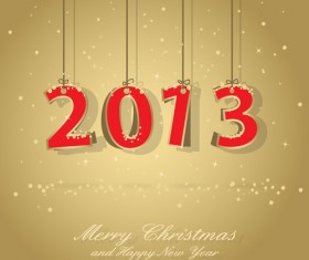 Vector set of Creative New Year 2013 design elements 04