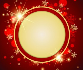 Ornate Red Christmas Backgrounds vector material 06