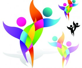 Public places People symbols vector 01