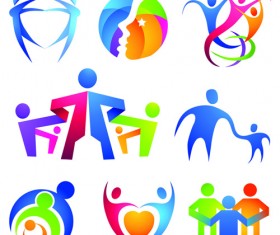 Public places People symbols vector 02