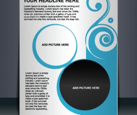 Vector template Presentation of flyer design 01