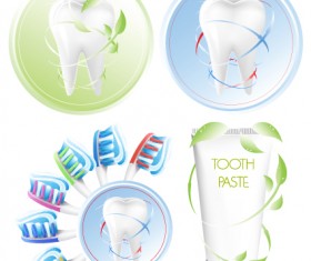 Protect teeth design elements vector graphics 05