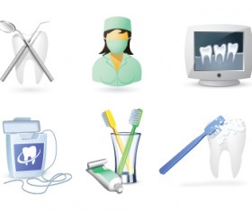 Protect teeth design elements vector graphics 06