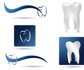 Protect teeth design elements vector graphics 07