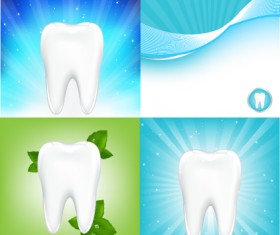 Protect teeth design elements vector graphics 09