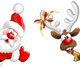 Elements of Santa Claus design vector graphics 04
