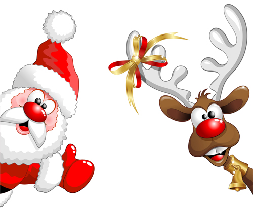 Elements of Santa Claus design vector graphics 04