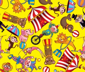 Cute Seamless pattern design vector 03