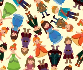 Cute Seamless pattern design vector 04