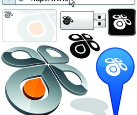 Search Box logo and emblems web elements vector 04