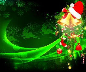 Shiny Christmas Pendant with decor design vector 03