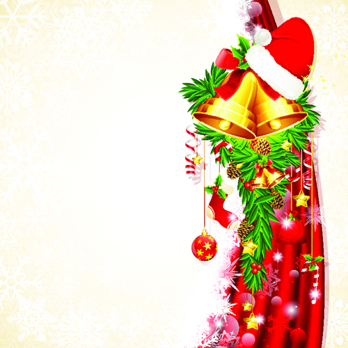 Shiny Christmas Pendant with decor design vector 05