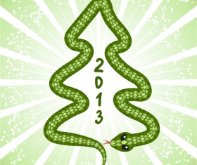 Snake 2013 Creative design vector material 04