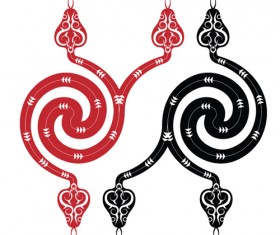 Snake 2013 Creative design vector material 05