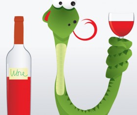 Snake 2013 Creative design vector material 06