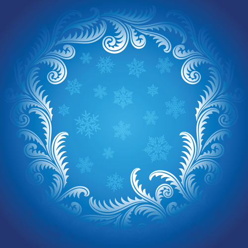Winter Snowflake backgrounds art design vector 02