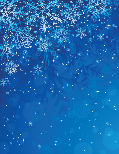 Download Winter Snowflake backgrounds art design vector 03 free ...