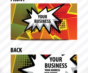Creative Speech bubble business card vector graphic 03