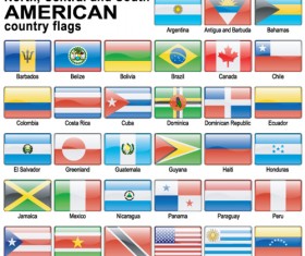 Various of World flags vector set 03 free download