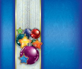 ornate Xmas balls decorations design vector set 04